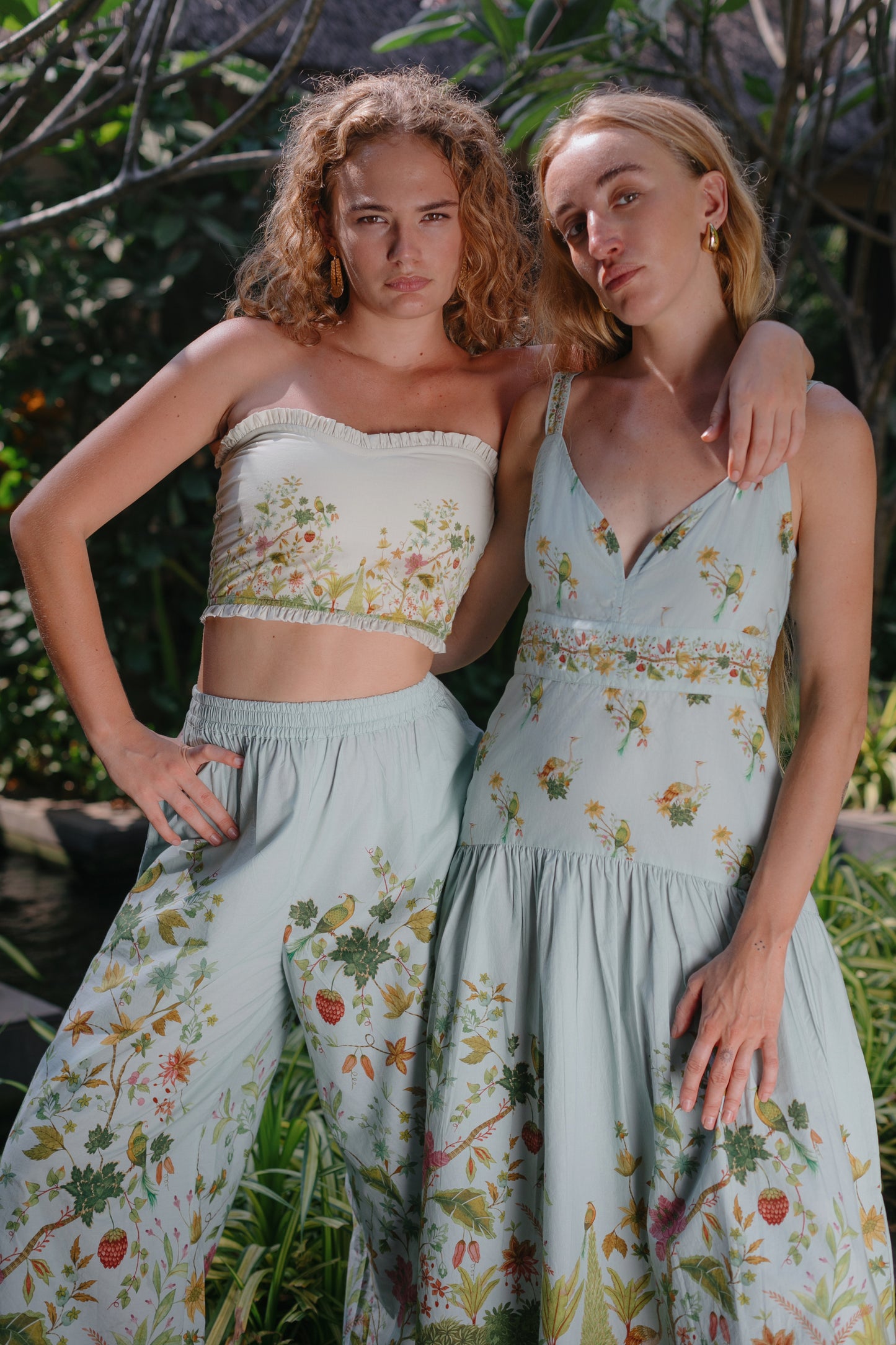 Floral Wide-Leg Pants