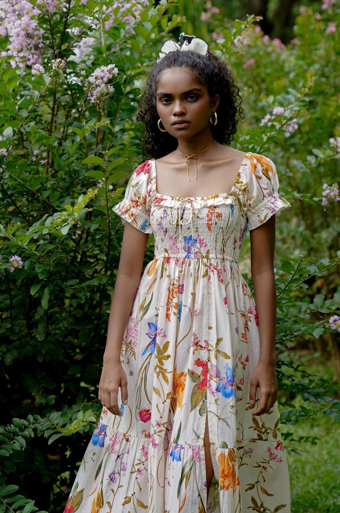 Boho Floral Midi Dress Xs Boho Floral Midi Dress Xs
